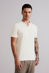Camiseta Gola Portuguesa Malha Premium Slim Fit - Branco