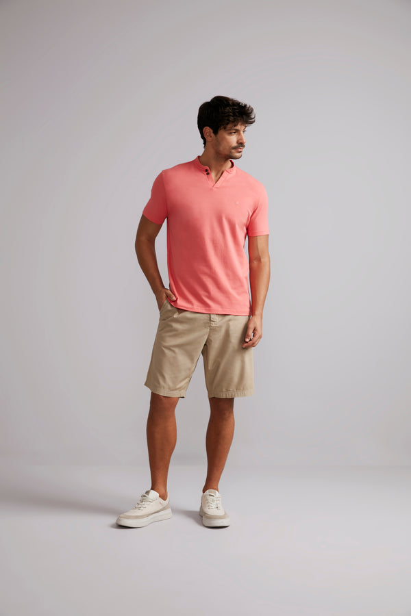 Camiseta Gola Portuguesa Malha Premium Slim Fit - Laranja