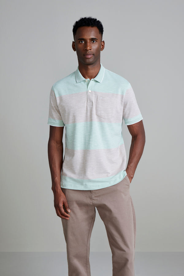 Camisa Polo com Bolso Piquet Comfort - Verde