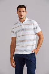 Camisa Polo com Bolso Piquet Comfort - Branco