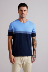 Camiseta Malha Comfort - Azul