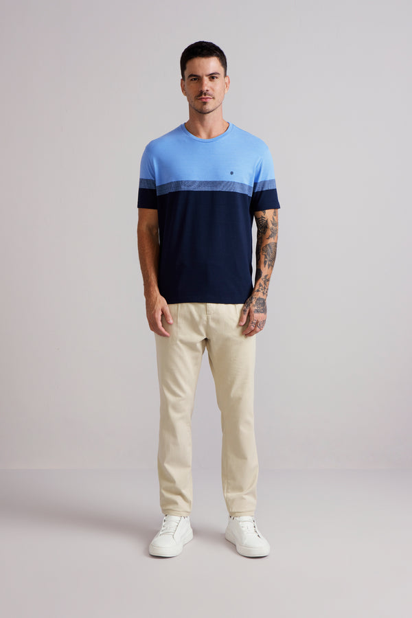 Camiseta Malha Comfort - Azul