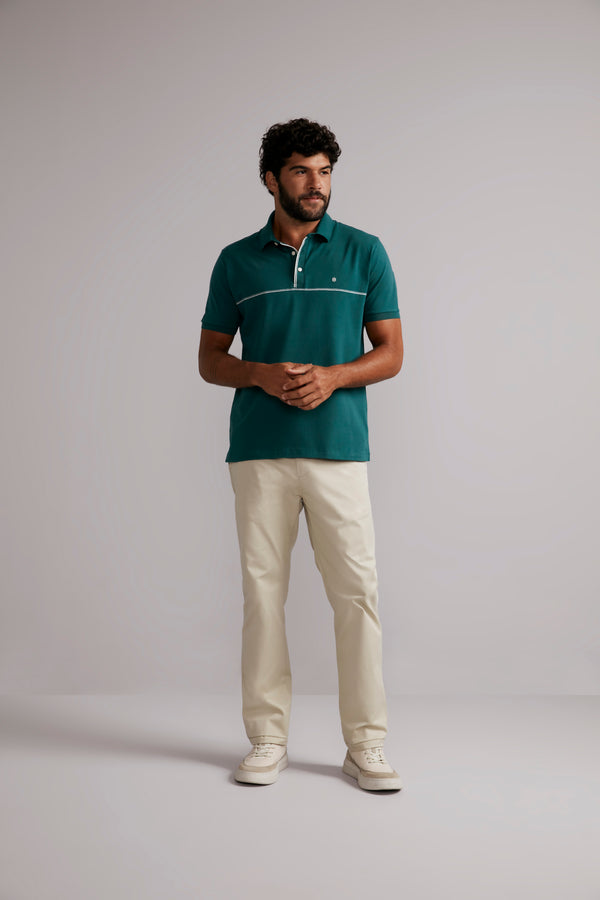Polo Comfort Malha - Verde