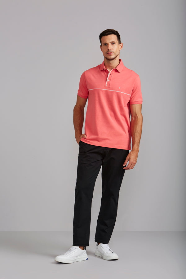 Polo Comfort Malha - Laranja