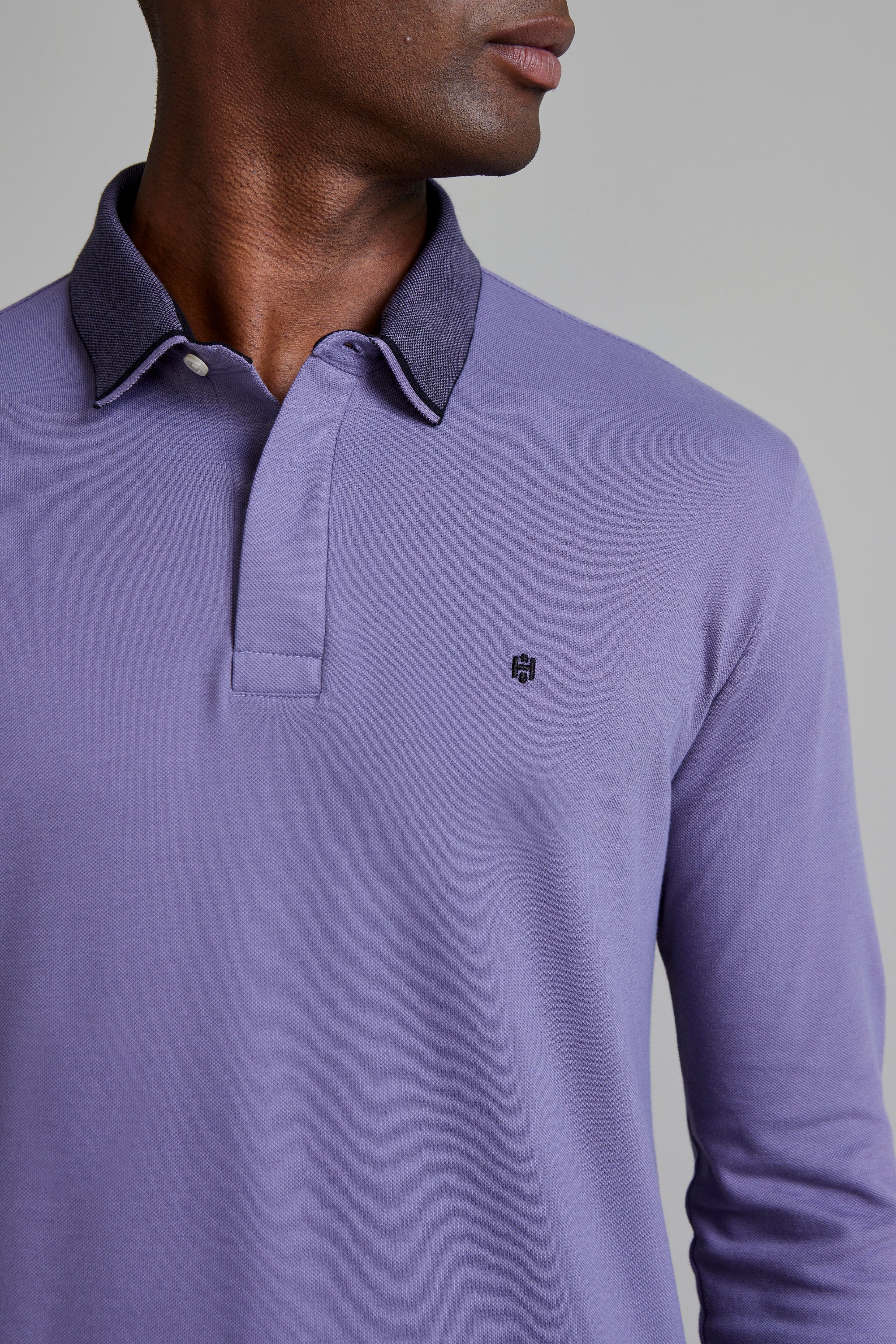 トップス MAN-TLE LongSleeve Polo sizeM トップス MAN-TLE LongSleeve Polo sizeM Long Sleeved Polo Shirts