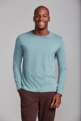 Camiseta Manga Longa Malha Slim Fit - Verde