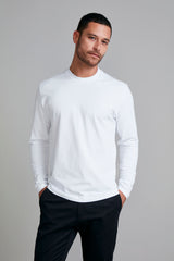 Camiseta Manga Longa Malha Comfort - Branco