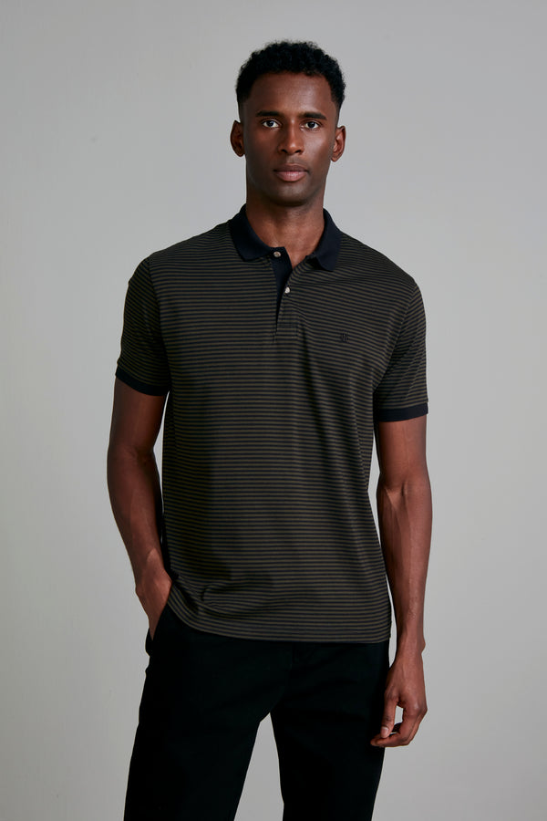 Camisa Polo Malha Comfort - Preto