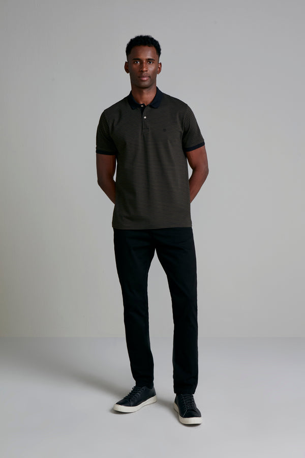 Camisa Polo Malha Comfort - Preto