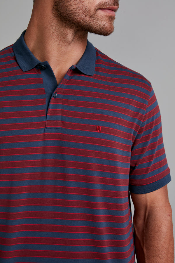 Camisa Polo Malha Comfort - Azul