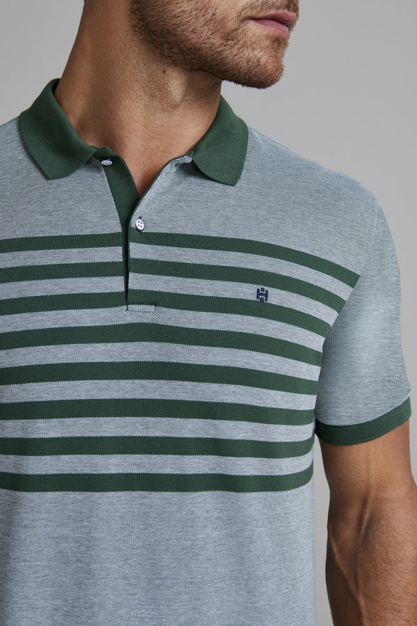 Camisa Polo Piquet Slim Fit - Verde