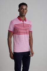Camisa Polo Piquet Slim Fit - Vermelho