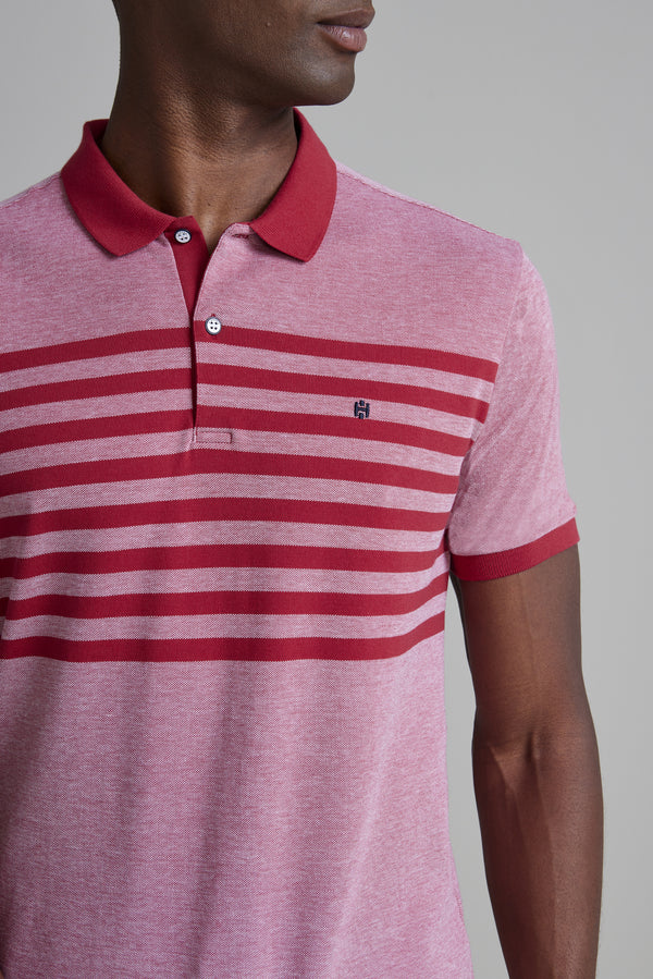 Camisa Polo Piquet Slim Fit - Vermelho