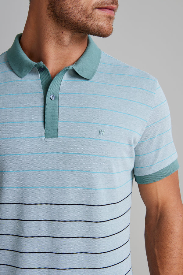 Camisa Polo Piquet Slim Fit - Verde