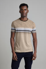 Camiseta Malha Slim Fit - Marrom