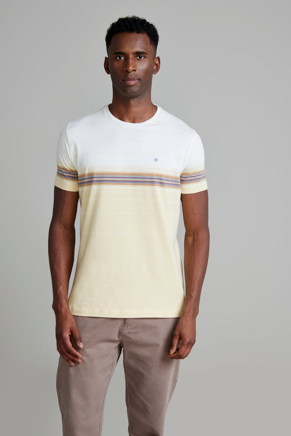 Camiseta Malha Slim Fit - Bege