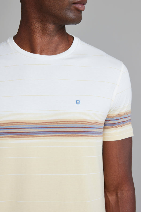Camiseta Malha Slim Fit - Bege