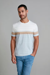 Camiseta Malha Slim Fit - Bege