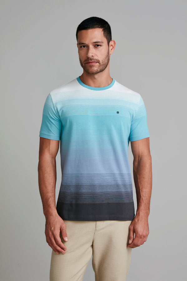 Camiseta Malha Slim Fit - Bege