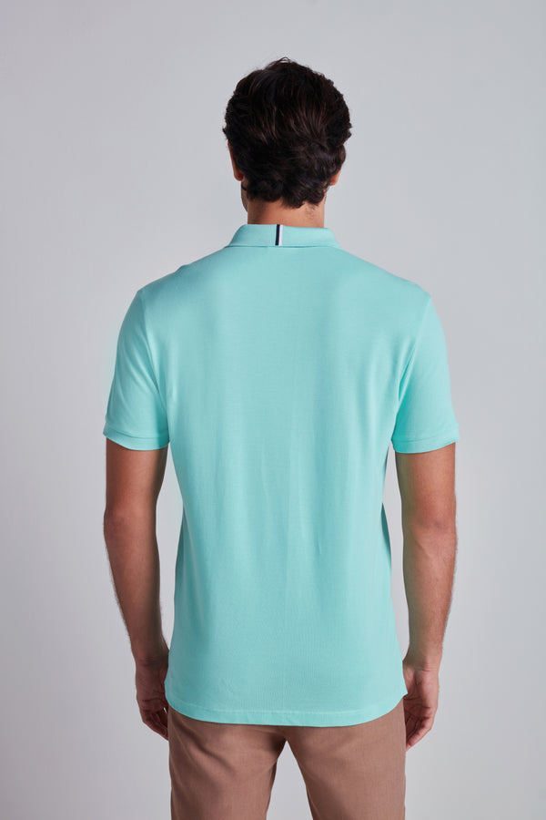 Camisa Polo Piquet Slim Fit - Verde