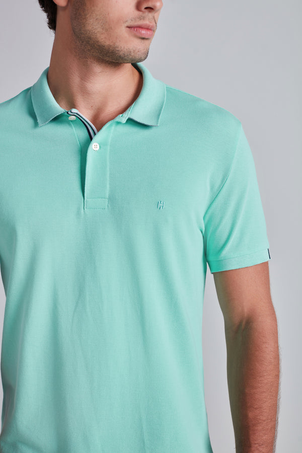 Camisa Polo Piquet Slim Fit - Verde
