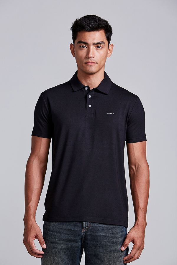 Camisa Polo Slim Fit - Preto