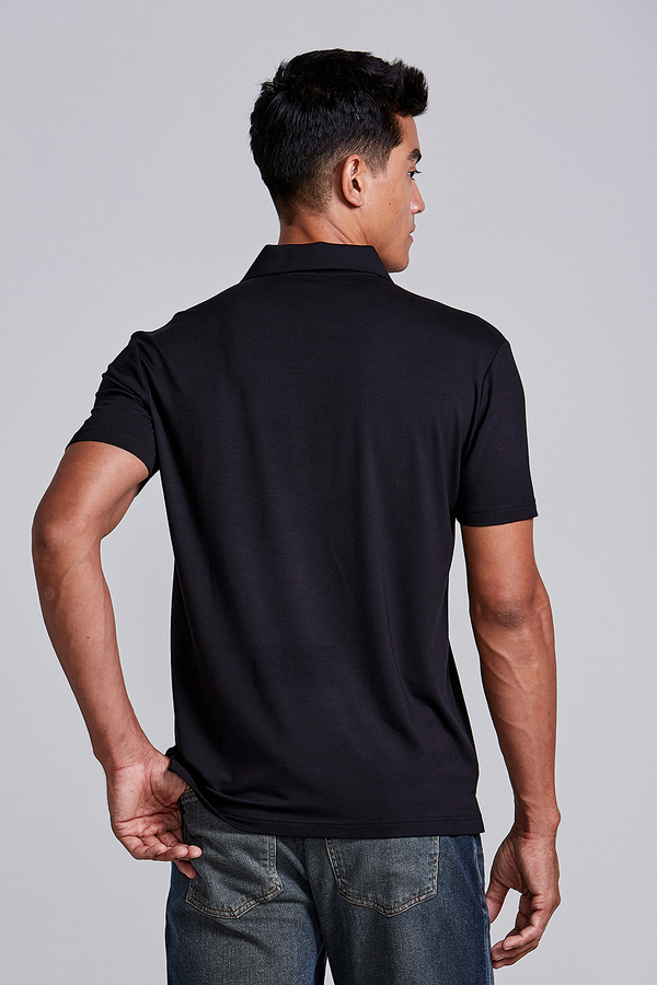 Camisa Polo Slim Fit - Preto