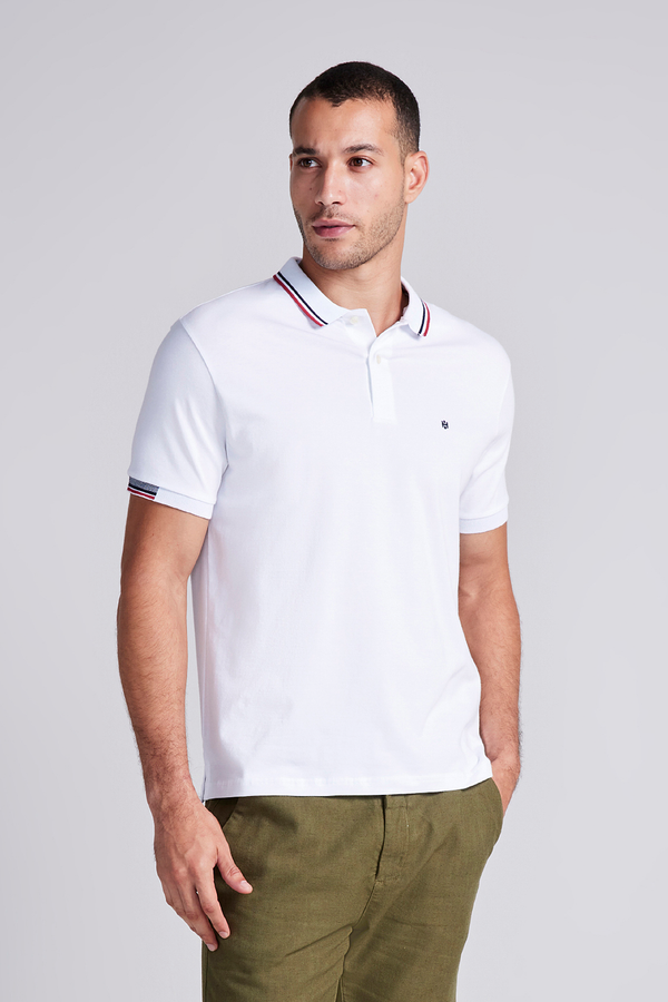 Camisa Polo Malha Comfort - Branco