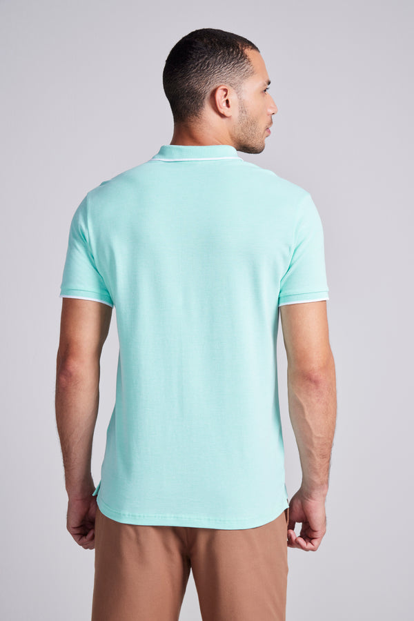 Camisa Polo Piquet Slim Fit - Verde
