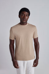 Camiseta Malha Slim Fit - Marrom
