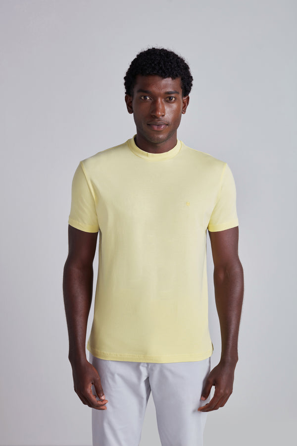 Camiseta Malha Slim Fit - Amarelo