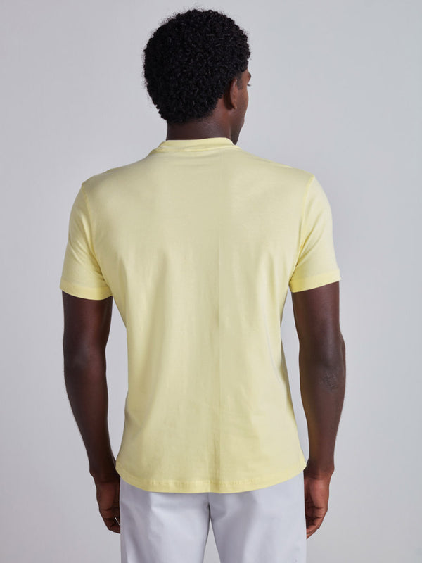Camiseta Malha Slim Fit - Amarelo