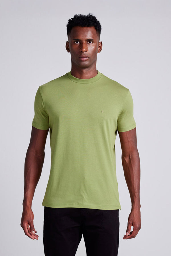 Camiseta Malha Slim Fit - Verde