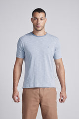 Camiseta Malha Comfort - Azul