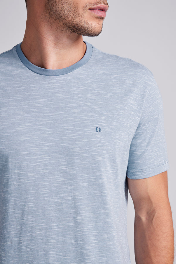 Camiseta Malha Comfort - Azul