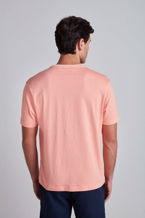 Camiseta Malha Comfort - Laranja
