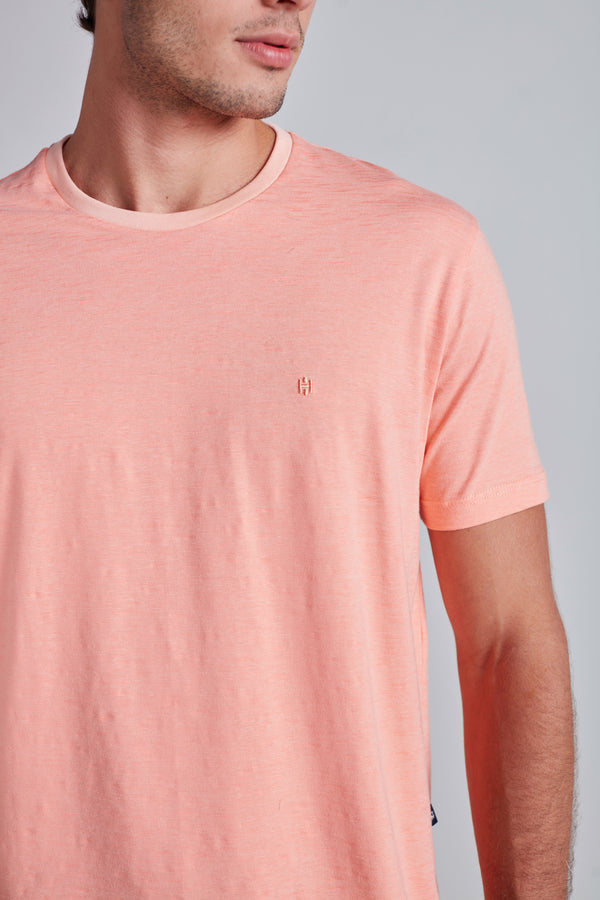 Camiseta Malha Comfort - Laranja