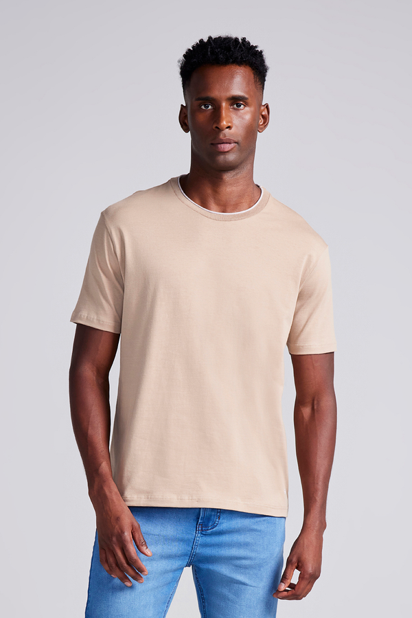 Camiseta Malha Comfort - Marrom