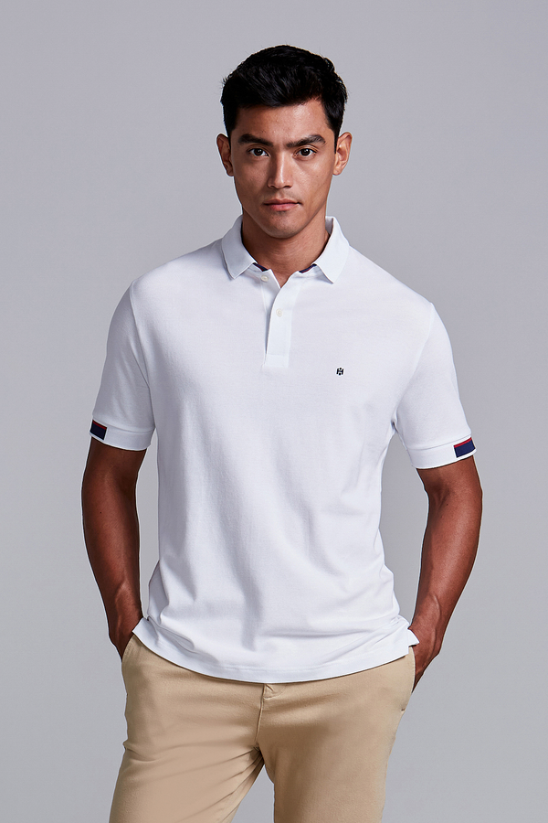 Camisa Polo Piquet Comfort - Branco