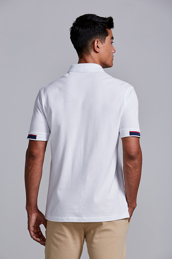 Camisa Polo Piquet Comfort - Branco