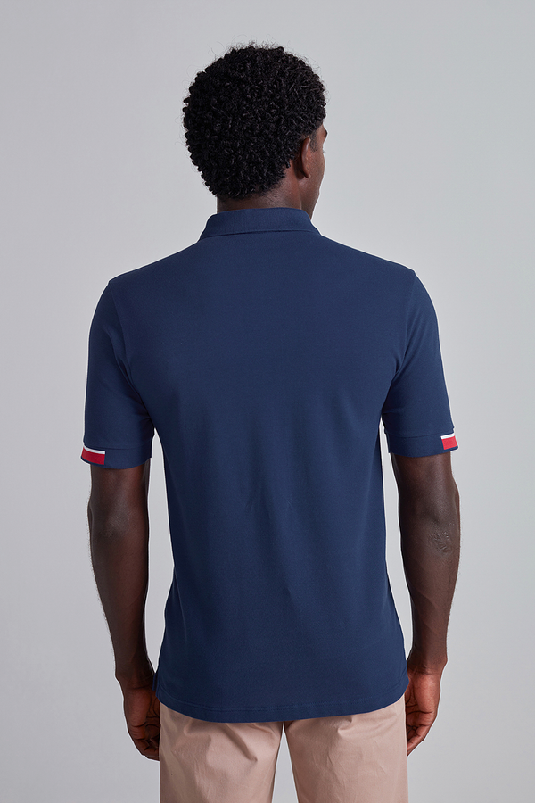 Camisa Polo Piquet Comfort - Azul