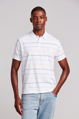 Camisa Polo Malha Comfort - Branco