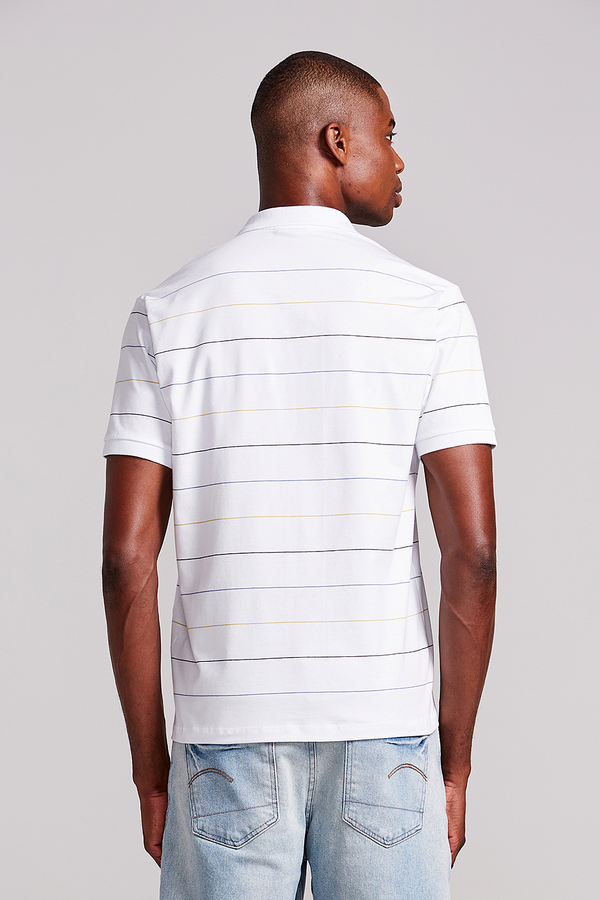 Camisa Polo Malha Comfort - Branco