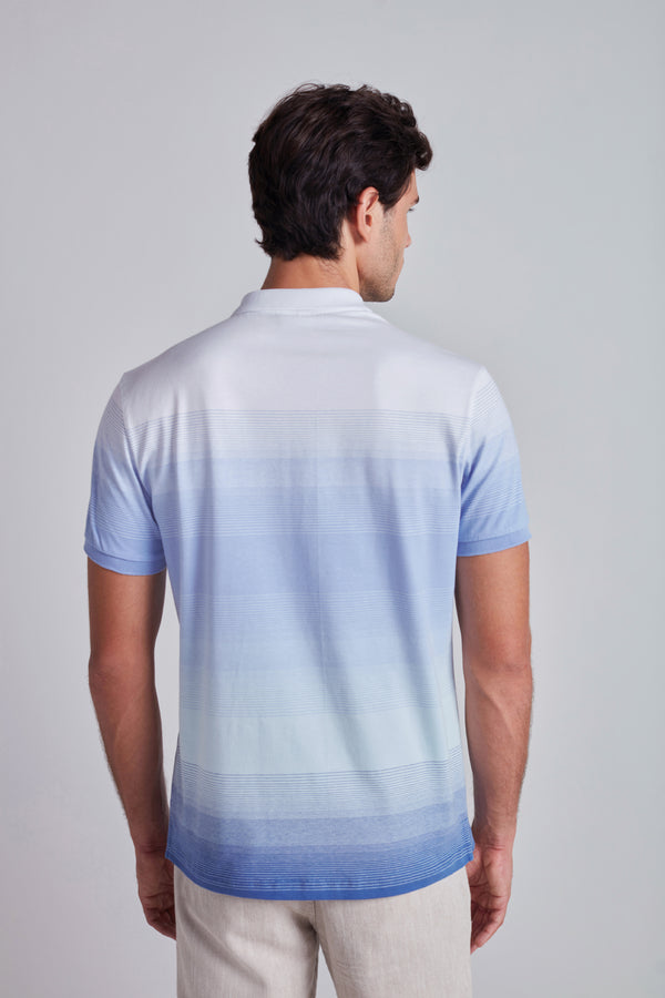 Camisa Polo Malha Slim Fit - Branco