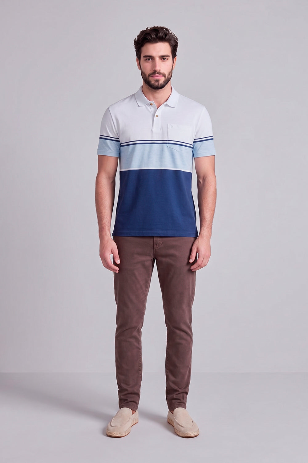 Camisa Polo com Bolso Malha Comfort