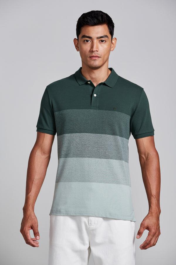 Camisa Polo Piquet Slim Fit - Verde