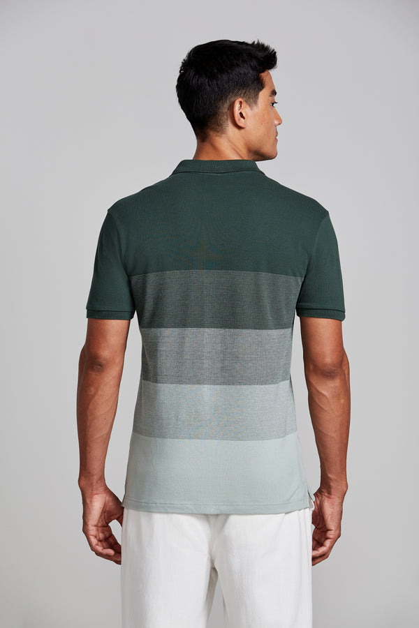 Camisa Polo Piquet Slim Fit - Verde