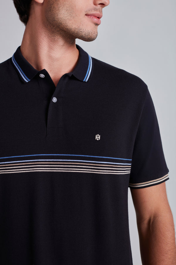 Camisa Polo Piquet Comfort - Preto