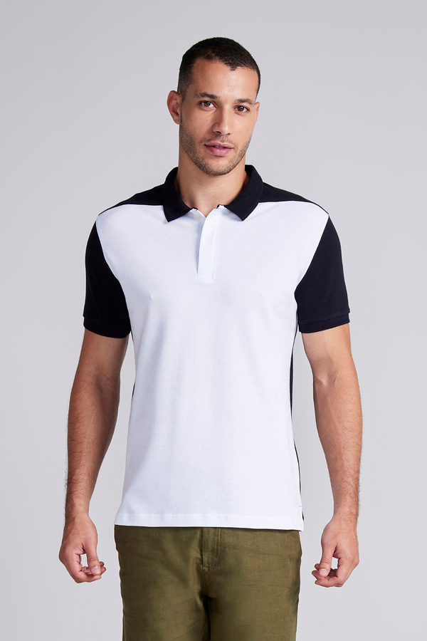 Camisa Polo Piquet Slim Fit - Preto