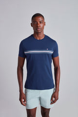 Camiseta Malha Slim Fit - Azul